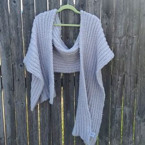 Gray Polyester Shaul/Scarf